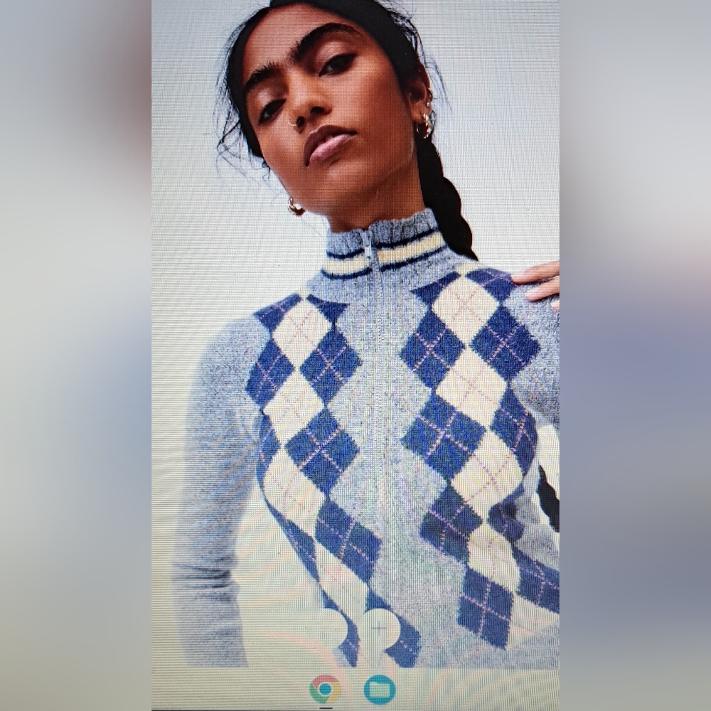 Urban Outfitters, NWT, Argyle Patterned cardigan.